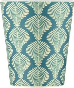 Ecoffee Cup Creasy Lu PLA - Koffiebeker To Go 240 Ml - Groenblauw Siliconen -Bestek Winkel 1004x1200
