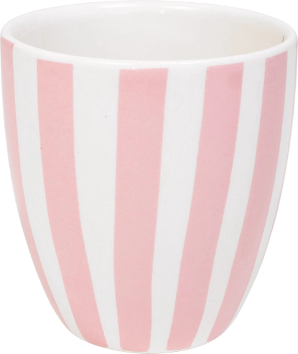 Blond Amsterdam, Even Bijkletsen Mini Mok Roze Streep Zonder Oor, 0,2L 2 Blond Amsterdam, Even Bijkletsen Mini Mok Roze Streep Zonder Oor, 0,2L - Afbeelding 2