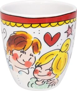 Blond Amsterdam, Even Bijkletsen Mini Mok Rode Rand Zonder Oor, 0,2L -Bestek Winkel 1019x1200