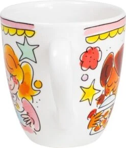 Blond Amsterdam Even Bijkletsen Mini Mok - Roze Rand -Bestek Winkel 1027x1200 1