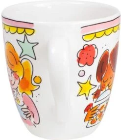 Blond Amsterdam Even Bijkletsen Mini Mok - Roze Rand -Bestek Winkel 1040x1200