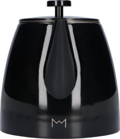 Vaja® Theepot Juliette Met Filter - Dubbelwandig -Theekan 1.0L - Glimmend Zwart -Bestek Winkel 1043x1200