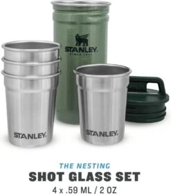 Stanley The Nesting Shot Glass Set - Hammertone Green -Bestek Winkel 1054x1200
