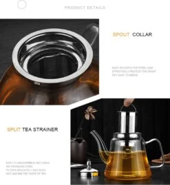 SensaHome - Infuser Theekan/Theepot - Transparant - Glas -Bestek Winkel 1100x1200