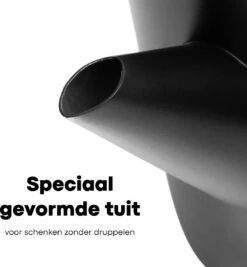 Vatten® - Premium RVS Theepot - Incl. RVS Theefilter - 1L - Zwart - Dubbelwandig -Bestek Winkel 1110x1200