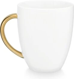 Vtwonen Serviesset - Wit-Goud - Porselein - 24-delig -Bestek Winkel 1116x1200