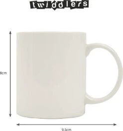 TWIDDLERS Doe-Het-Zelf Mokken Beschilderen Pakket Met 4 Mokken & 7 Keramiekstiften - Decoreer Je Eigen Mok Knutselproject Voor Kinderen - Mooi Als Cadeau Voor Moederdag/Vaderdag -Bestek Winkel 1122x1200 5