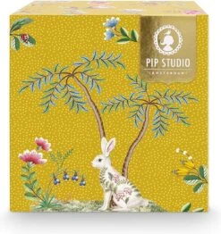 Pip Studio La Majorelle Yellow - Theeset - Porselein - Mok + Theezeef + Theetip - Porselein - 350ml - Geel Servies - Pasen - Konijn -Bestek Winkel 1130x1200 1