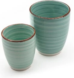 Koffiekopjes - Ocean Blue - Koffiebeker - Unieke Kleuren - Blauw - Set Van 12 Kopjes (ook Los Verkrijgbaar) - 160ML En 340ML - Porselein - Hip En Trendy -Bestek Winkel 1142x1200 1