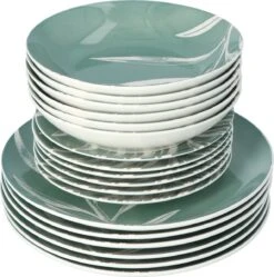 4goodz Plant Groen 18-delig Servies Porselein 6 Persoons -Bestek Winkel 1191x1200 2