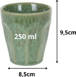 Orange85 Cappuccino Mokken - 4 Stuks - 250 Ml - Porselein - Hittebestendig - Keuken - Accessoires - Cappuccino Glazen - Cappuccino Kopjes - Latte Macchiato Glazen -Bestek Winkel 1191x1200