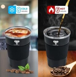Elephant & Co Dubbelwandige Reisbeker - Koffie To Go - Duurzaam - Herbruikbaar - 380ml - -Bestek Winkel 1195x1200 1