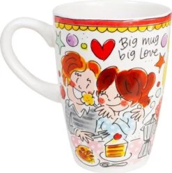 Blond Amsterdam Even Bijkletsen Beker XL 500 Ml - Rode Rand -Bestek Winkel 1195x1200 3