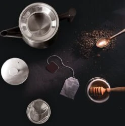 Vaja® Camille Theepot Zwart Met Filter - 1 Liter - RVS - Dubbelwanding -Bestek Winkel 1196x1200 11