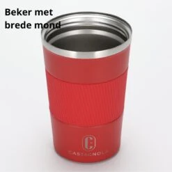 Castagnola Design RVS Koffiebeker To Go - Rood - 380ml - Thermosbeker - Theebeker -Bestek Winkel 1198x1200 4