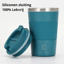 Castagnola Design RVS Koffiebeker To Go - Blauw - 380ml - Thermosbeker - Theebeker -Bestek Winkel 1198x1200 5