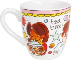 Blond Amsterdam Even Bijkletsen Mini Mok - Roze Rand -Bestek Winkel 1200x1020