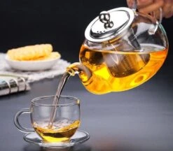 Glazen Theepot Met Filter (RVS) - 1.2 Liter - Thee Infuser – Borosilicaat – Anti-druppel Tuit -Bestek Winkel 1200x1050 3