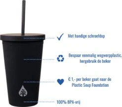 Beker Met Rietje En Deksel Starbucks Milkshake Beker Voor Take Away – Herbruikbare Plastic Drinkbeker Geel 500ml - VANN -Bestek Winkel 1200x1054 1