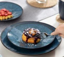 Serviesset – 16 Delig – 4 Persoons – Porselein - Luxe - Blauw -Bestek Winkel 1200x1067 1