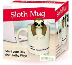Decodyne Luiaard Luie Grappige Koffiemok, Grappige Cadeaus Voor Vrouwen En Mannen 35 Cl -Bestek Winkel 1200x1072 3