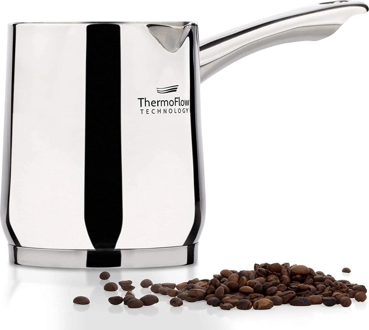 Rosmarino Pour & Cook - Koffiepot - Melkkannetje - Cezve - 300ml - 100% PFAS & PFOA Vrij - Roestvrij Staal 18/10 - ThermoFlow Technology - Cooltouch Handgreep - Geschikt Voor Alle Warmtebronnen & Vaatwasser 1 Rosmarino Pour & Cook - Koffiepot - Melkkannetje - Cezve - 300ml - 100% PFAS & PFOA Vrij - Roestvrij Staal 18/10 - ThermoFlow Technology - Cooltouch Handgreep - Geschikt Voor Alle Warmtebronnen & Vaatwasser