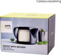Point-Virgule - Theepot Met Thee Infuser - Mat - Gebroken Wit - 500ml -Bestek Winkel 1200x1079 2