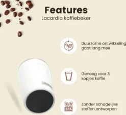 LaCardia Koffiebeker To Go Premium Wit – Thermosbeker – Theebeker – 380ML – Herbruikbaar 13 LaCardia Koffiebeker To Go Premium Wit – Thermosbeker – Theebeker – 380ML – Herbruikbaar -Bestek Winkel 1200x1088