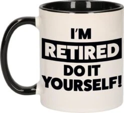 Pensioen Kado Mok / Beker Zwart - Im Retired Do It Yourself - 300 Ml - VUT