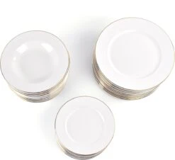 LeRijn® Serviesset Deventer 12 Persoons - 36 Delig - Licht Crème Wit Met Gouden Rand En Motief - Dinerborden - Soepborden - Dessertborden - Borden Servies - Bordenset 21 LeRijn® Serviesset Deventer 12 Persoons - 36 Delig - Licht Crème Wit Met Gouden Rand En Motief - Dinerborden - Soepborden - Dessertborden - Borden Servies - Bordenset -Bestek Winkel 1200x1100 3