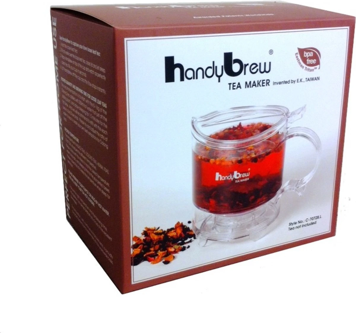 Merkloos HandyBrew Tea Maker - Theezetter - 500ml 4 Merkloos HandyBrew Tea Maker - Theezetter - 500ml - Afbeelding 4