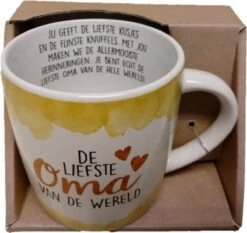 Enjoy Mok - De Liefste Oma Van De Wereld - Met Binnen Tekst - Koffie Mok - Beker - Moederdag - Liefde - Verjaardagscadeau -Bestek Winkel 1200x1132 1