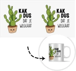 Mok - Koffiemok - Spreuken - Quote - 'Kak Dus Dat Je Weggaat' - Baan - Mokken - 350 ML - Beker - Koffiemokken - Theemok - Mok Met Tekst 9 Mok - Koffiemok - Spreuken - Quote - 'Kak Dus Dat Je Weggaat' - Baan - Mokken - 350 ML - Beker - Koffiemokken - Theemok - Mok Met Tekst -Bestek Winkel 1200x1134