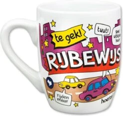 Paper Dreams Mok Cartoon-stijl Rijbewijs Keramiek 325ml Rood/wit -Bestek Winkel 1200x1134 4