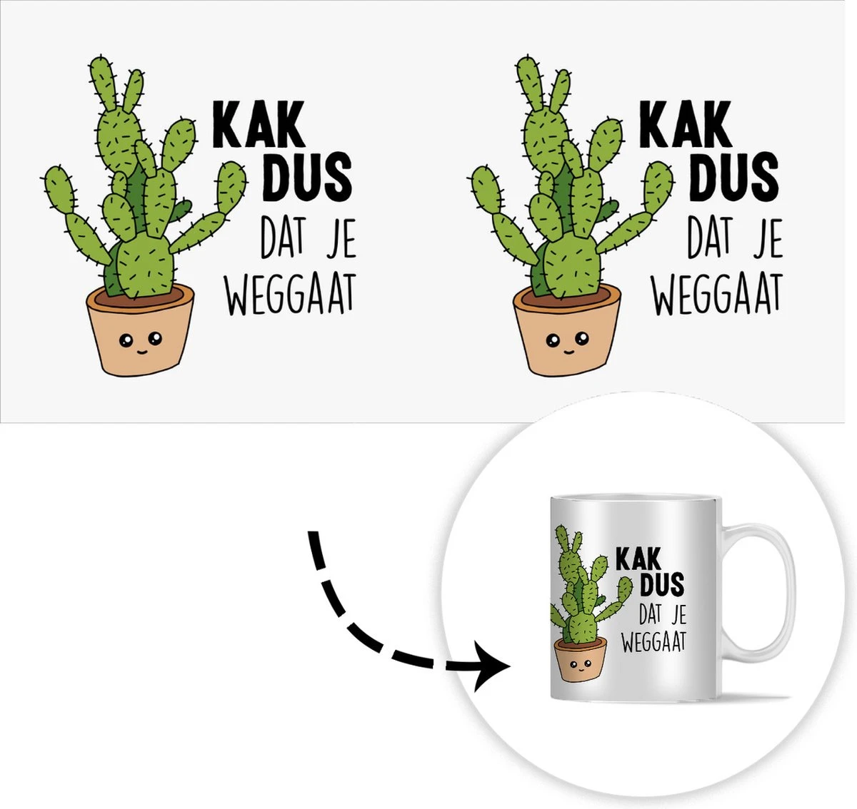 Mok - Koffiemok - Spreuken - Quote - 'Kak Dus Dat Je Weggaat' - Baan - Mokken - 350 ML - Beker - Koffiemokken - Theemok - Mok Met Tekst 4 Mok - Koffiemok - Spreuken - Quote - 'Kak Dus Dat Je Weggaat' - Baan - Mokken - 350 ML - Beker - Koffiemokken - Theemok - Mok Met Tekst - Afbeelding 4