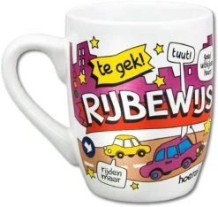 Paper Dreams Mok Cartoon-stijl Rijbewijs Keramiek 325ml Rood/wit -Bestek Winkel 1200x1135 1