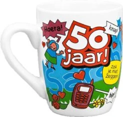 Cartoonmok Sarah - 50 Jaar -Bestek Winkel 1200x1144 1