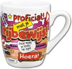 Paper Dreams Mok Cartoon-stijl Rijbewijs Keramiek 325ml Rood/wit -Bestek Winkel 1200x1149 1
