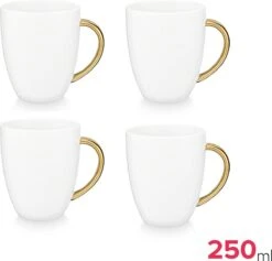 Vtwonen Serviesset - Wit-Goud - Porselein - 24-delig -Bestek Winkel 1200x1153 2