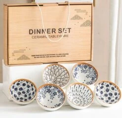 Winkrs - Servies Set Met 6 Kommetjes - Keramiek - Chinese Kommen Voor Rijst, Saus, Hapjes Etc. -Bestek Winkel 1200x1167