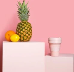 STOJO - Opvouwbare Beker - To Go - Roze - 237ml (8oz) - Herbruikbaar -Bestek Winkel 1200x1171 4