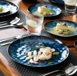 Serviesset 8 Personen - 24 Delig - Handgemaakt - Blauw -Bestek Winkel 1200x1185 7