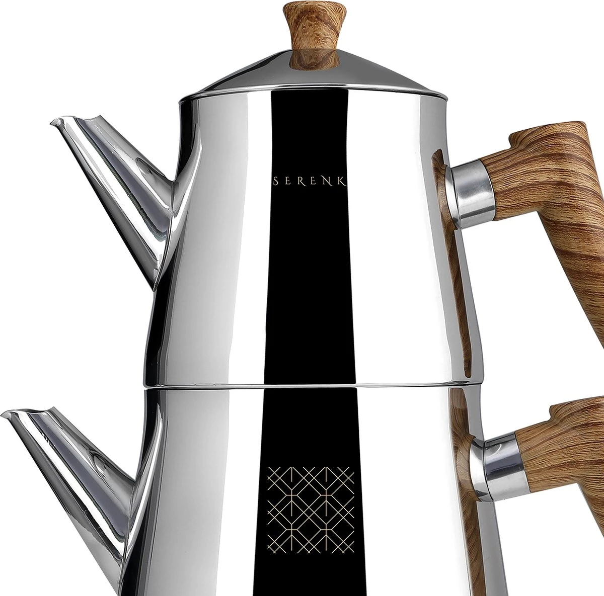 Serenk Definition Turkse Theepot - Inductie Geschikt - Theepottenset - RVS 3 Serenk Definition Turkse Theepot - Inductie Geschikt - Theepottenset - RVS - Afbeelding 3