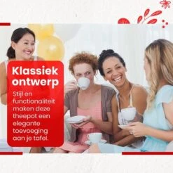 Procidi® Glazen Theepot Met Filter - Theekan Met Infuser - Dubbelwandig Borosilicaat Glas - Thee Thermoskan - Koffiekan 950 ML - Teapot -Bestek Winkel 1200x1195 24