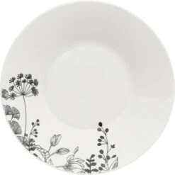 4goodz Wild Flower Porseleinen Servies Set 6-persoons 18-delig - Wit/Zwart -Bestek Winkel 1200x1198 12
