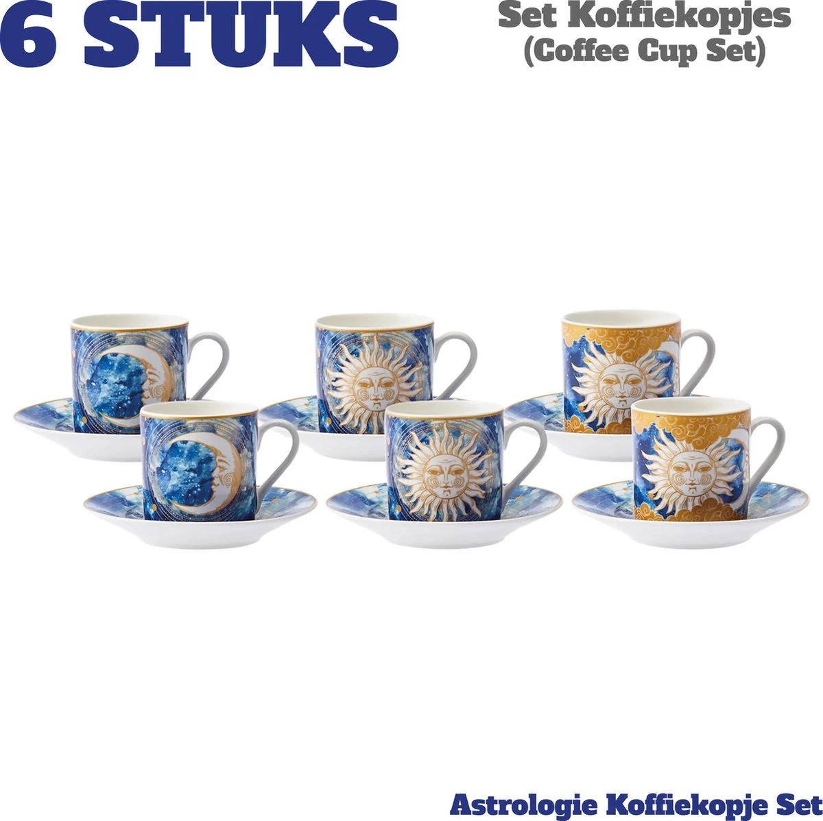 Karaca - Astrologisch Coffee Cup Set Voor 6 - Romantische Koffieliefhebbers - Espresso Mokken Set - Espresso Mok - Turkse Koffie - Valentijn Cadeau - Gift Box 1 Karaca - Astrologisch Coffee Cup Set Voor 6 - Romantische Koffieliefhebbers - Espresso Mokken Set - Espresso Mok - Turkse Koffie - Valentijn Cadeau - Gift Box