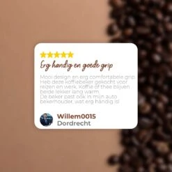 SIP !T® Premium RVS Koffiebeker To Go Thermosbeker – 380 ML – Herbruikbare Koffie & Theebeker – Lekvrij – Zwart - Valentijn -Bestek Winkel 1200x1200 104