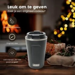 LaCardia Koffiebeker To Go Premium Zwart – Thermosbeker – Theebeker – 380ML – Herbruikbaar -Bestek Winkel 1200x1200 125