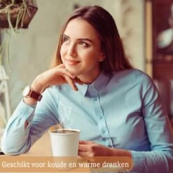 Drinkbeker Wit - Koffiebeker - Kartonnen Beker - 265ml - 100 Stuks - Wegwerpbeker - Papieren Beker - To-Go -Bestek Winkel 1200x1200 199