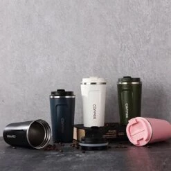 Koffiebeker To Go - RVS Thermosbeker - Drinkfles - Herbruikbare Koffiebeker - 500 Ml - Wit -Bestek Winkel 1200x1200 229